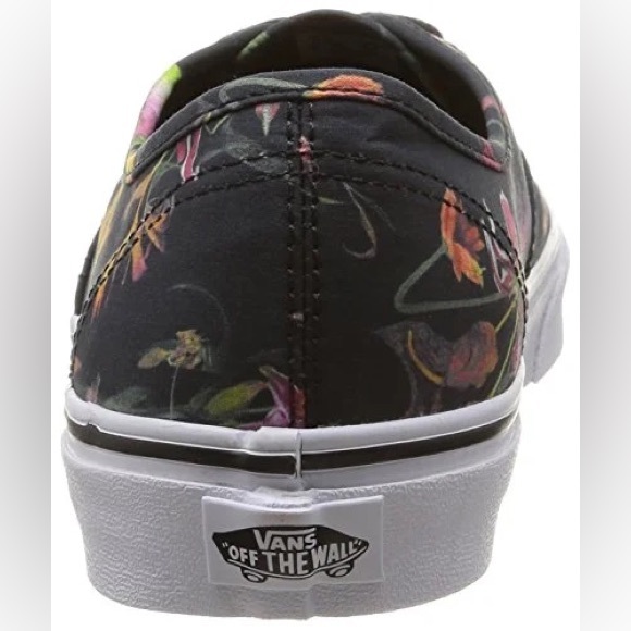 Vans Authentic Low Pro Floral Sneakers In Black Bloom - Picture 4 of 5
